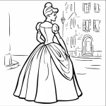 coloriage Cendrillon à imprimer
