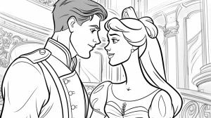 coloriage Cendrillon à imprimer pour enfants