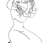coloriage Cendrillon a dessiner et imprimer