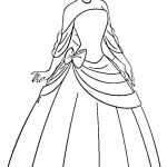 coloriage Cendrillon a dessiner et imprimer