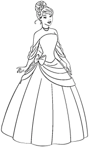 coloriage Cendrillon a dessiner et imprimer