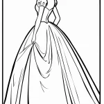 coloriage Cendrillon à imprimer a4