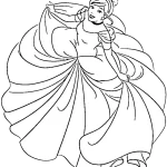 a imprimer coloriage Cendrillon gratuit