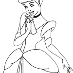 coloriage Cendrillon pour enfant de 2 ans