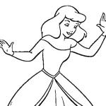 coloriage Cendrillon à imprimer gratuitement pdf
