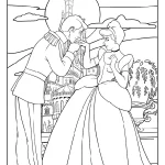 coloriage Cendrillon pour enfant à imprimer