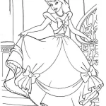 coloriage Cendrillon a dessiner et imprimer