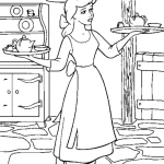 coloriage Cendrillon a imprimer