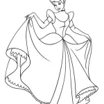 coloriage Cendrillon pour enfants à télécharger