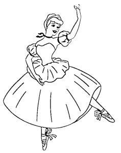 coloriage Cendrillon à imprimer gratuitement pdf