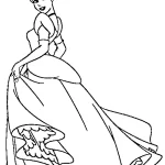 coloriage Cendrillon à imprimer pour enfant de 12 ans