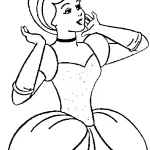 coloriage Cendrillon à imprimer pour enfant de 12 ans