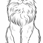 coloriage Chat à imprimer pour enfant de 2 ans