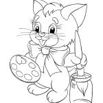 coloriage Chat a colorier en ligne