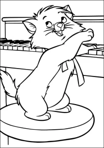 coloriage Chat à imprimer pour enfant de 9 ans