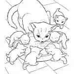 coloriage Chat en ligne pour enfant