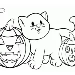 coloriage Chat pour enfant de 3 ans