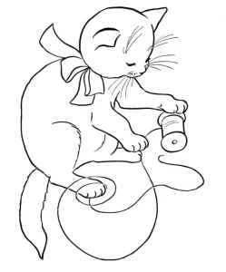 coloriage Chat et dessin a imprimer