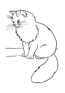 imprimer coloriage Chat pour enfant