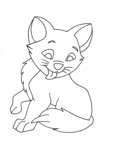coloriage Chat pour enfants