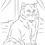 coloriage Chat pour bebe a imprimer