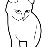 coloriage Chat educatif pour enfant