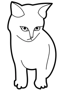 coloriage Chat educatif pour enfant