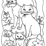 coloriage Chat educatif pour enfant
