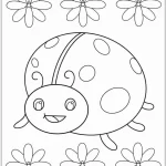 coloriage Coccinelle à imprimer pour enfant de 10 ans