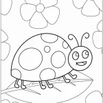 coloriage Coccinelle pour enfant de à imprimer