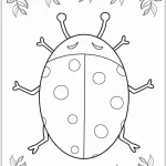 imprimer coloriage Coccinelle gratuit