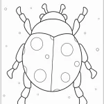 coloriage Coccinelle à imprimer pour enfant de 9 ans
