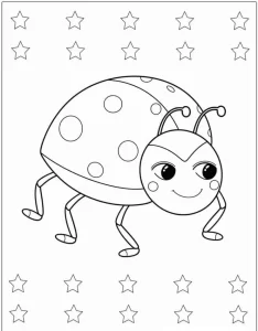 coloriage Coccinelle a colorier en ligne