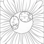 coloriage Coccinelle pour enfants a imprimer gratuit