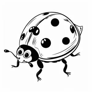 coloriage Coccinelle gratuit pour enfants