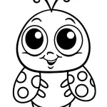 coloriage Coccinelle à imprimer a4