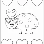 coloriage Coccinelle pour enfants a imprimer