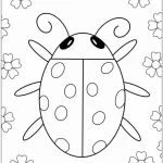 coloriage Coccinelle pour enfant à imprimer