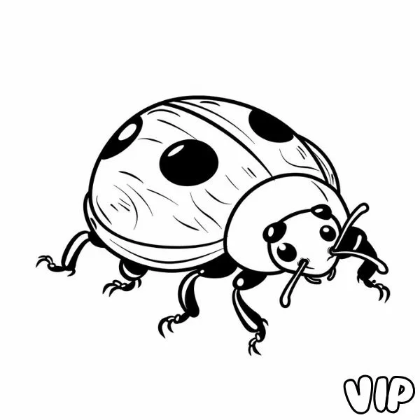 Tranh tô màu Coccinelle
