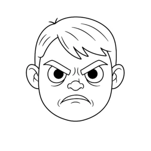 coloriage Colère en colère en ligne pour enfant