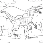 coloriage Dinosaures educatif pour enfant