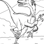 coloriage Dinosaures à imprimer kawaii