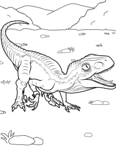 imprimer coloriage Dinosaures gratuit
