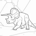 coloriage Dinosaures à imprimer kawaii