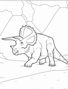 coloriage Dinosaures à imprimer kawaii