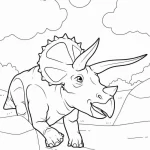 coloriage Dinosaures pour enfant a imprimer gratuit
