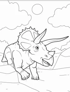 coloriage Dinosaures pour enfant a imprimer gratuit