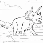 coloriage Dinosaures pour enfant à imprimer