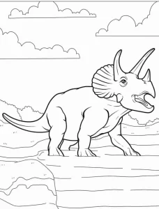 coloriage Dinosaures pour enfant à imprimer