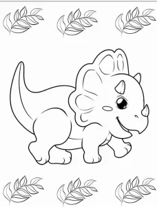 coloriage Dinosaures pour enfant de 5 ans